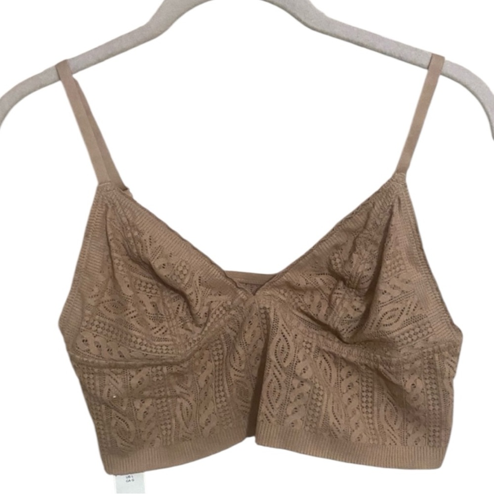 Aerie Tan Lace Bralette very comfortable